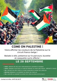 L'Association belgo-palestinienne de Wallonie picarde dénonce le sportwashing de l'Etat d'Israël sur le circuit franco-belge
