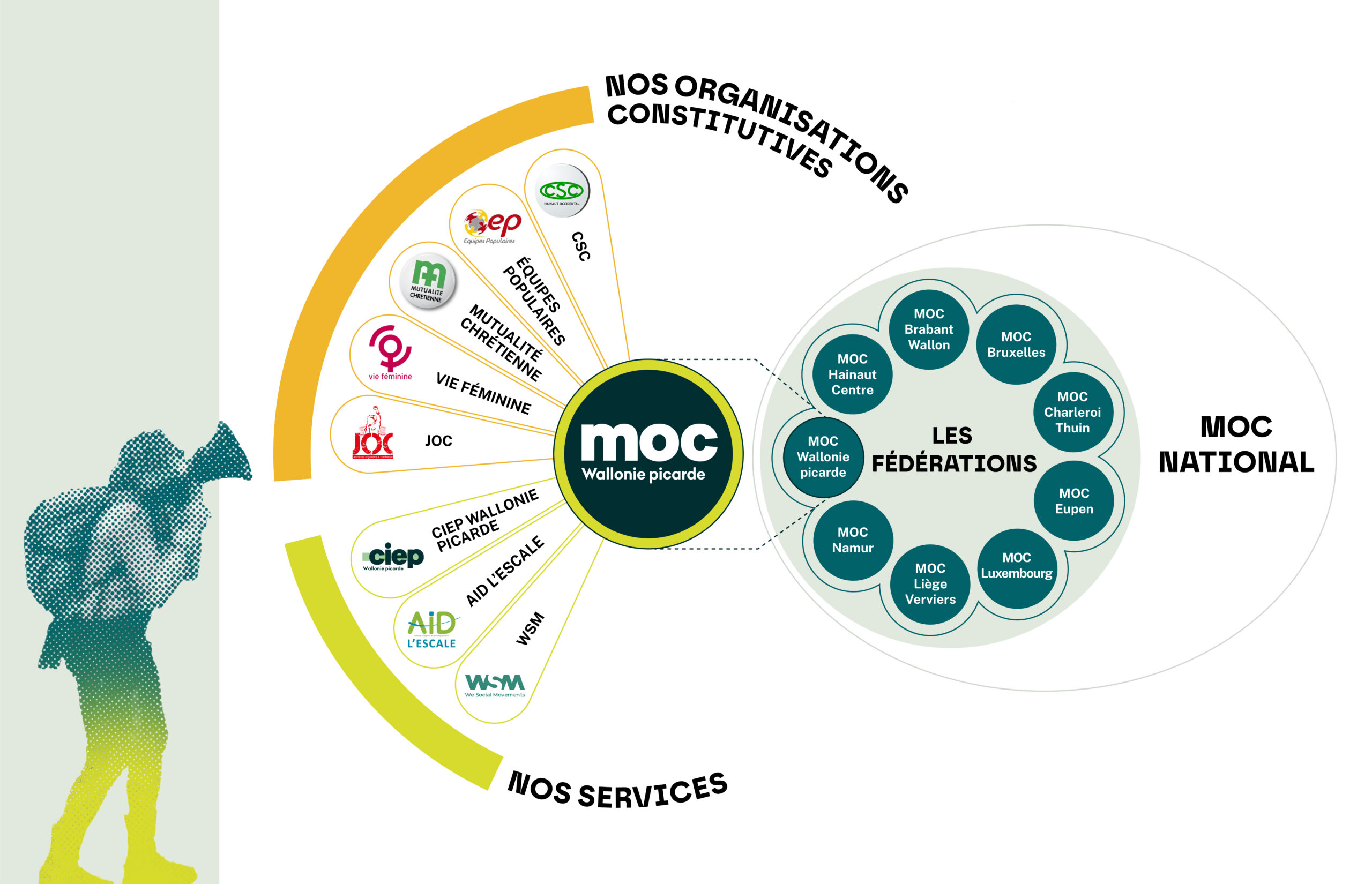 Organigramme du MOC Wallonie picarde